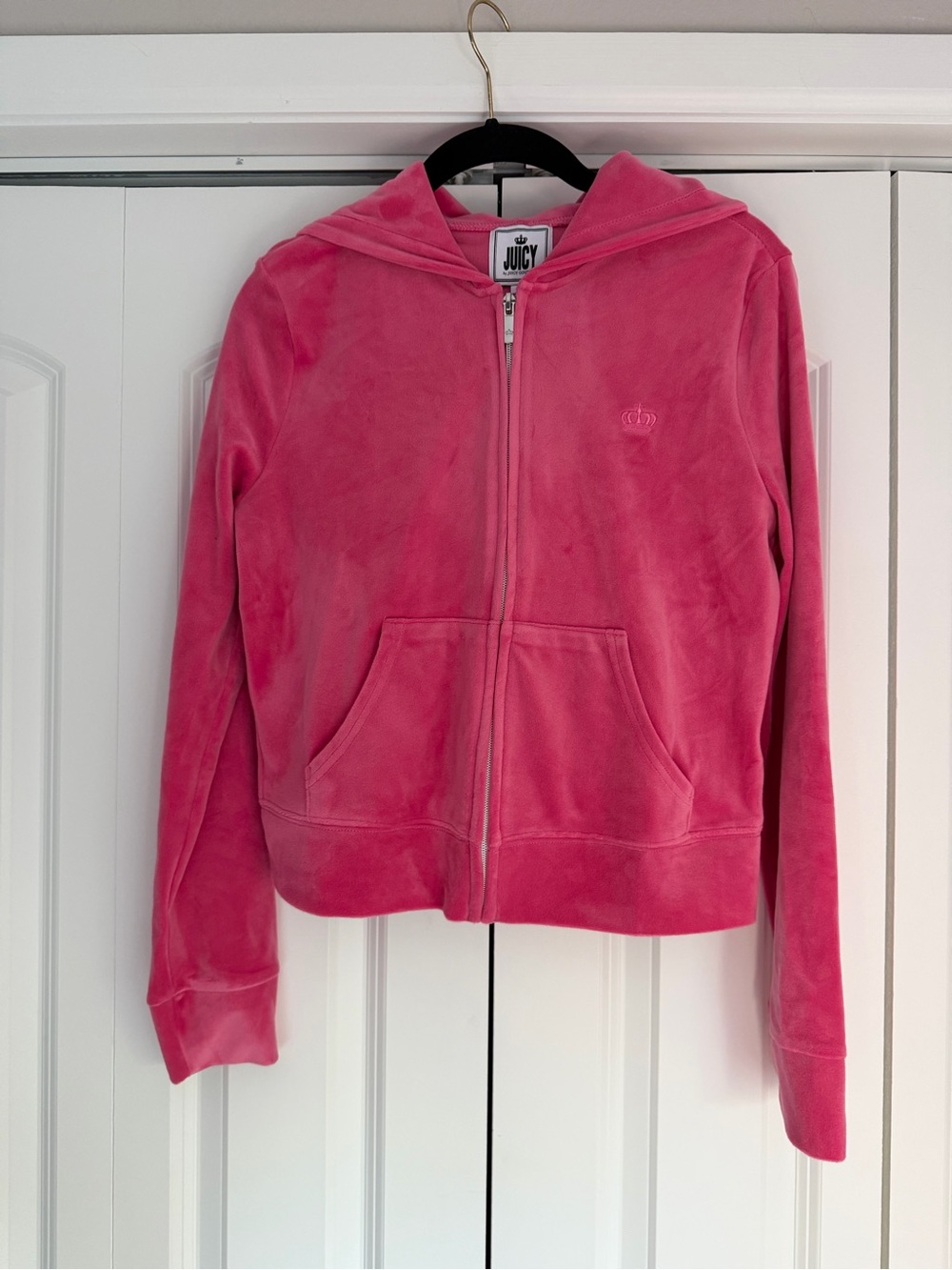 Juicy by Juicy Couture Pink Velour Zip-Up Hoodie NWT